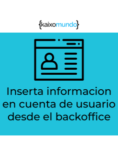 Información usuario en su cuenta