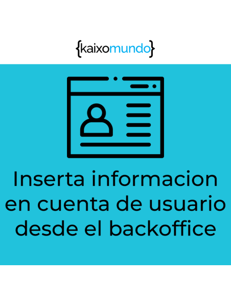 Información usuario en su cuenta
